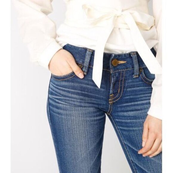 Moussy japanese denim Rebirth stretch skinny jeans in blue size 27 - Picture 4 of 11